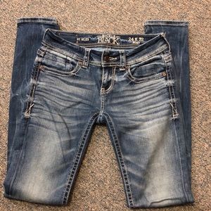 Buckle Black Skinny Jeans